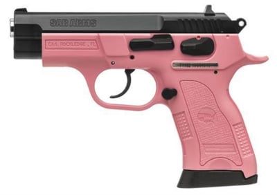Sar Arms B6PL Compact Lady by EAA, 9mm 3.8" Barrel Pink Frame Blue SS Slide 13rd - $269