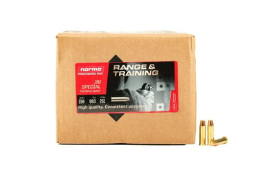 Norma Range & Training .38 Special 158Gr FMJ 1000 rounds - $399.95  ($8.99 Flat Rate Shipping)