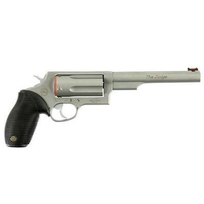 Taurus Judge Magnum .45colt /.410bore 6.5in Barrel 5rd Stainless Fiber Optic Sight - $402.99 ($14.99 flat rate shipping)
