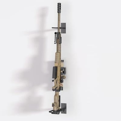 Upbci Gun Rack for Wall, Adjustable Slot Indoor Gun Racks Wall Mount, Securely Display with Shotgun Rifle Rack (1 Slot Classic) - $16.88 + FREE Shipping