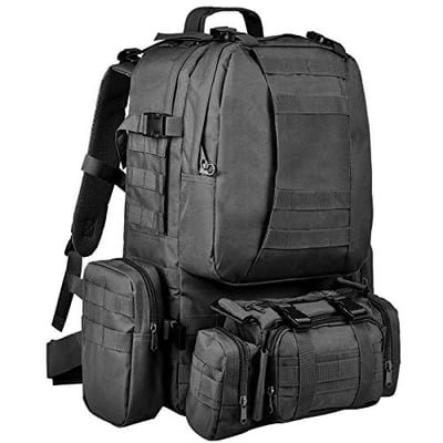 35% off CVLIFE Tactical Backpack Military Army Rucksack 60L Large Assault Pack Detachable Molle Bag w/code SGKPACK35 + FREE Shipping