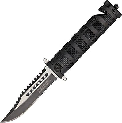 TAC Force Liner Lock Assisted Opening Knife Two-Tone Half-Serrated Blade - $7.75 (Free S/H over $25)