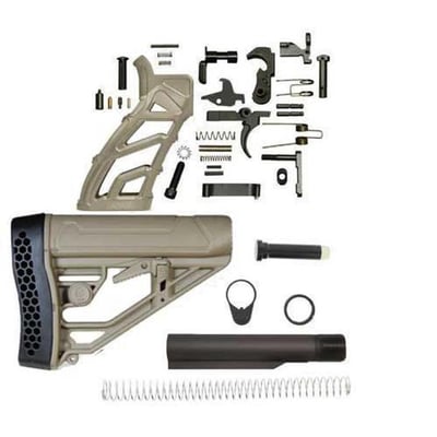 Adaptive Tactical EX Performance AR-15 Lower Build Kit - FDE - $130.96