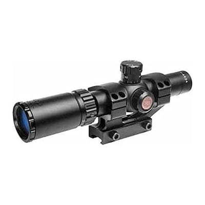 TruGlo Tru-Brite 1 to 6x Magnification 24 Millimeter Illuminated Power Ring Duplex Dot Riflescope with MIL DOT Reticle and Mount, Matte Black - $118.34 + FREE Shipping