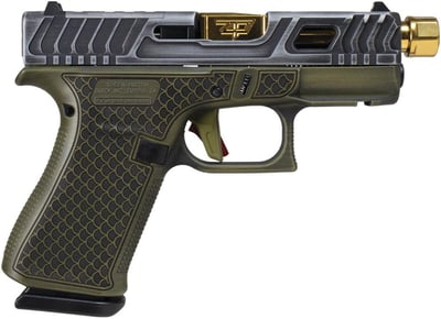 Glock 43X Optics Ready 3.92" TB 9mm 10rd Pistol, Green Tarpon Scale/Gold - $549.99 