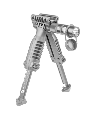 FAB Defense Foregrip Bipod W/ Built-In Tactical Light - $89.95