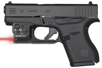 Glock 43 9mm Single Stack Pistol with Viridian R5 Red Laser & Holster - $524.99 (Free S/H over $450)