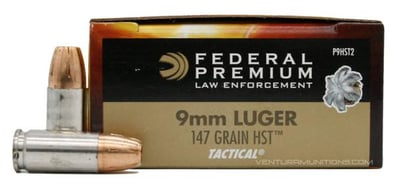 Federal Premium 9mm Luger 147 Grain HST Jacketed Hollow Point 100 Rounds - $60.99 (Free S/H)