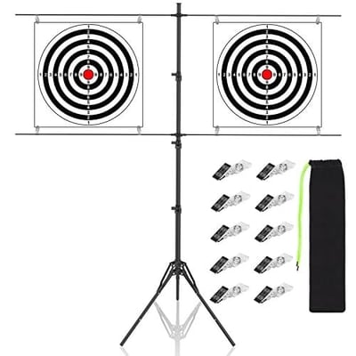 Ideagle Adjustable Paper Target Stand with 10 Metal Clips for Target Practice - $15.99 After Code “ASF2JDNM” (Free S/H over $25)