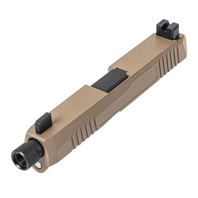 PSA Dagger Complete Slide Assembly with Threaded Barrel, Carry Cut, Suppressor Height Night Sights, FDE - $199.99