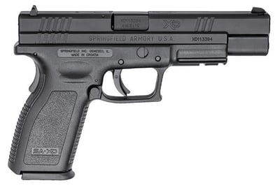 Springfield Armory Springfield Armory XD Full Size, 9Mm, 5" Barrel, Fixed Sights, Black, (2) 10-Rd, CA Compliant - $468.88