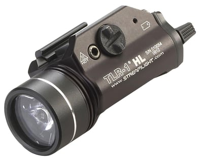 Streamlight 69260 TLR-1 HL Weapon Light C4 LED 1000 Lumens CR123A (included) Battery Black Aircraft Aluminum - $126.99 