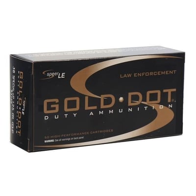 Speer Gold Dot .38 Special 125 Grain +P HP 50 Rounds - $18.79 after Code: LABORDAY6P 