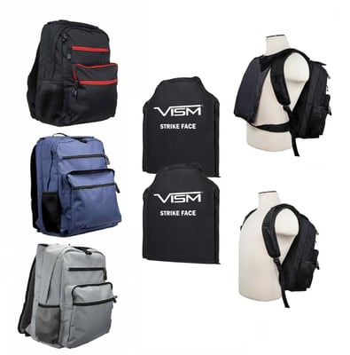 Guardianpack Backpack With 10"X12" Front & Back Level IIIA Ballistic Soft Plates - $119.95