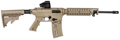 Mossberg International 715T Flat Top Green Dot FDE 25- Round .22 LR Synthetic FD - $328.80 ($14.99 flat rate shipping)