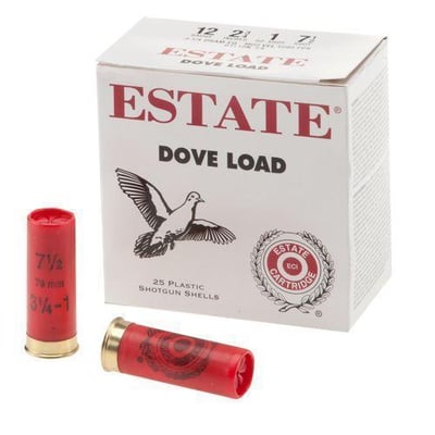 Estate Cartridge Dove Load 12 Gauge 7.5 Shotshells - $9