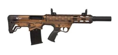 GForce GFY-1 12 GA Bullpup Shotgun 18.5" Barrel 5+1rd US Flag Burnt Bronze - $314.95 