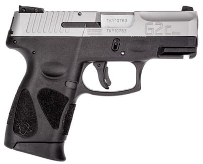 Taurus G2C 9mm Pistol, Black & Stainless Steel - $221.99  ($7.99 Shipping On Firearms)