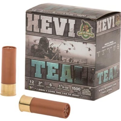 HEVI-Shot 12 GA Shotshells 25 rounds - $14.99 (Free S/H over $25, $8 Flat Rate on Ammo or Free store pickup)