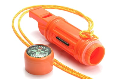 SE CCH5-1 5-IN-1 Survival Whistle in Orange - $1.79 (add on item) (Free S/H over $25)