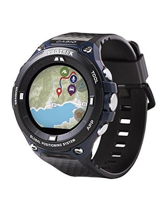 Casio Men's "Pro Trek" Outdoor GPS Resin Sports Watch, Color: Black & Indigo Blue - $219 shipped after $130 off @ checkout