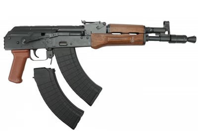 Pioneer Arms Pro Series AK-47 HellPup 7.62 X 39 11.7″ 30RD Black/Wood - $549.99 