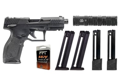 Taurus TX22 Gen 2 T.O.R.O. 22LR Optic Ready 5 Mag Bundle with Freedom Fingers FRT and JK 105 Versax Suppressor NFA Item - No Returns - $599.99 (Free S/H on Firearms)