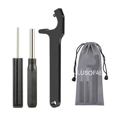 LUSOFAE Tool Kit for Glock with Front Sight Remove,Magazine Disassembly, Pin Punch Tools for Glocks 19 19x 17 26 27 43 43x Accessories - $6.99 + FREE Shipping