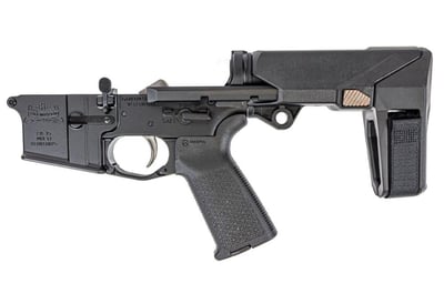 PSA AR-15 Complete MOE EPT Pistol Lower w/ HBPDW  Brace, Black - $299.99