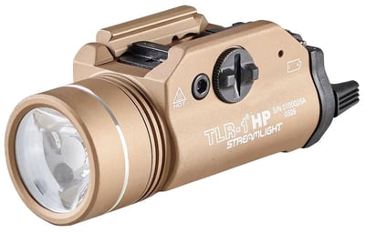 Streamlight TLR-1 HP Aluminum Rail Mount 1000 Lumens, FDE - $149.99 