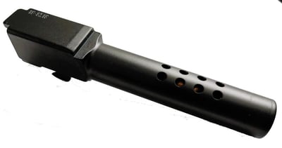 9mm Glock 19 compatible Matte DLC Ported Crown Cut Replacement Barrel - $72.99 - Free Shipping