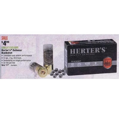 Herte’s Defense Buckshot - $4.29 (Free Shipping over $50)