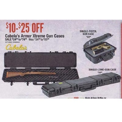 Cabela’s Armor XTREME Gun Cases $24.99 (Free Shipping over $50)