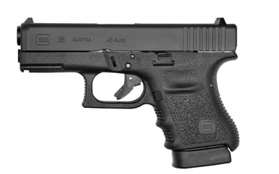 Glock 36 Gen 3 Black 3.78-inch .45 ACP 6Rd - $546 ($9.99 S/H on Firearms / $12.99 Flat Rate S/H on ammo)