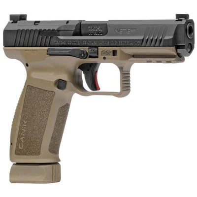 Century Arms Canik METE SFT 9x19 4.47" BBL Black Slide/FDE Frame 18rd - $474.99 (S/H $19.99 Firearms, $9.99 Accessories)