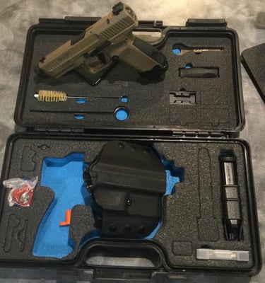 USED Canik TP9 Elite Combat 9mm 4.7" 18rd Pistol w/ Threaded Barrel FDE - $535.99 
