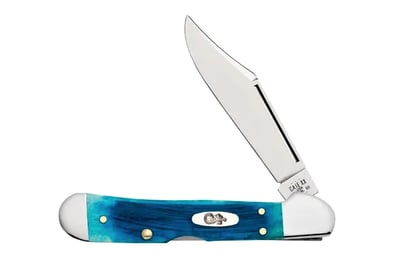 Case Mini Copperlock Caribbean Blue Bone Stainless Pocket Knife - $57.24 (Add to Cart for Best Price)