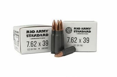 Red Army Standard 7.62x39 122 Grain FMJ Steel Case 1000 Rounds - $371