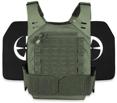 LA Police Gear LVPC Plate Carrier + 2 Level IV Plates Kit (Green) - $257.29 w/code "PATRICK17" ($4.99 S/H over $125)