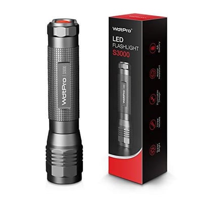 WdtPro High-Powered LED Flashlight S3000 - $12.24 + FREE Shipping