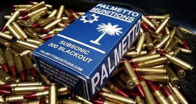 Palmetto Munitions Subsonic 300 Blackout Ammo 250ct - UNDER $0.50/RD!!! - $120