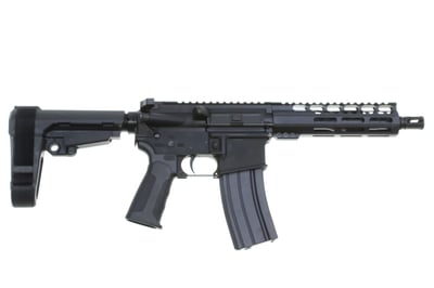 DIAMONDBACK 7.62x39 AR Pistol, 7 Barrel, W/ 9 M-LOK Rail, MBUS Sights, W/  10x Mags, Black - Diamondback Firearms