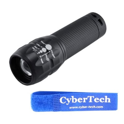 Cybertech 3 Watt LED Zoomable Adjustable Focus Flashlight with Advance Focus System - $6.49 shipped (LD) (Free S/H over $25)