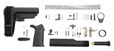 PSA MOE+ EPT SBA3 Pistol Lower Build Kit, Black - $219.99