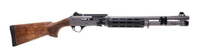 Panzer M4 Speed PRO 18.5" 12ga 5rd Tactical Semi-Auto Shotgun, Disruptive Grey/Walnut - $669.99 