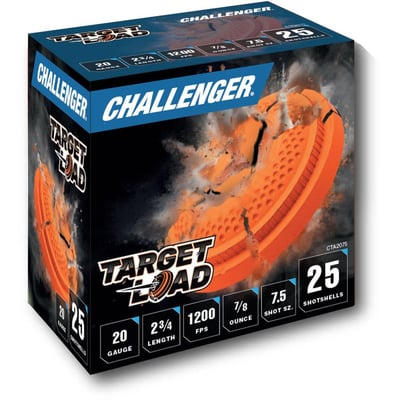 CHALLENGER AMMO - First Class Target Load 20GA 2-3/4" 7/8oz #7.5 Shot 250/Case - $89.99