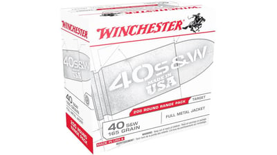 Winchester USA HANDGUN .40 S&W 165 grain FMJ 50 rounds - $19.69 (Free S/H over $49 + Get 2% back from your order in OP Bucks)