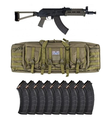 PSA AK-P GF3 MOE Triangle Side Folding Pistol, ODG w/ 10 Magazines and PSA ODG Rifle Bag - $899.99 + Free Shipping