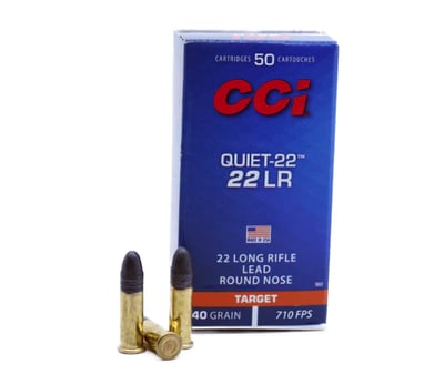 CCI 22 Long Rifle 40 Grain LHP Subsonic Target Ammo 5000 Rounds - $559.40 w/ Code: "GUNDEALS10" 
