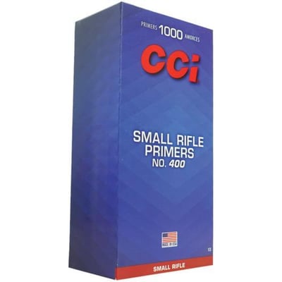 CCI Standard Primers #400 Small Rifle 1000/ct - $53.19 w/ Code: "DG5" 
